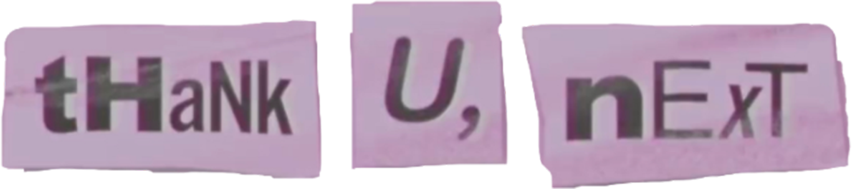thank u, next Logo